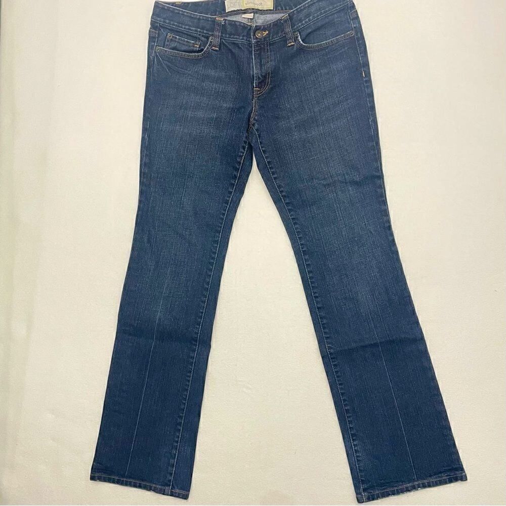 Loft Slim Boot Dark Wash Jeans Size 6
